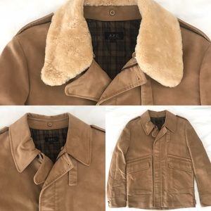 A.P.C.  APC Men’s Coat/Jacket camel color - France